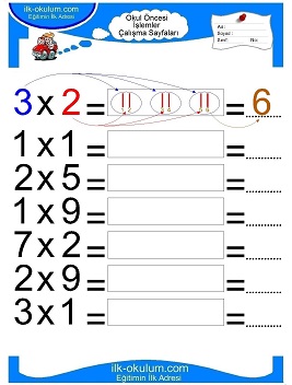 Çocuklar İçin toplam işlemi yaprak testleri 